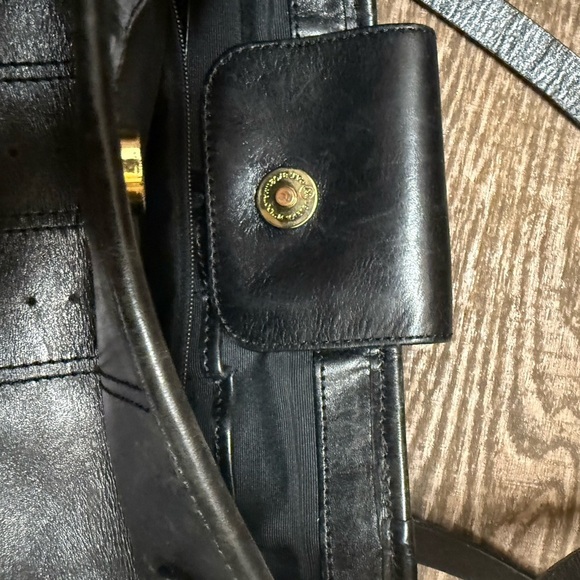 Banana Republic EUC Black Leather Tote Bag - Picture 8 of 16